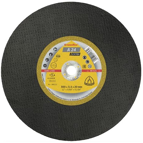Klingspor A 24 EX Disque à tronçonner 300 x 3,5 x 22,23 mm gerade 10 Stück