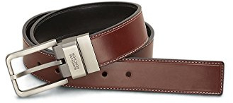 Kenneth Cole REACTION Oil Tanned Leather Reversible Men's Belt,Brown/Black,36