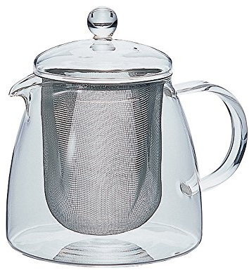 HARIO Teekanne, Glas, weiß, 4 Cup