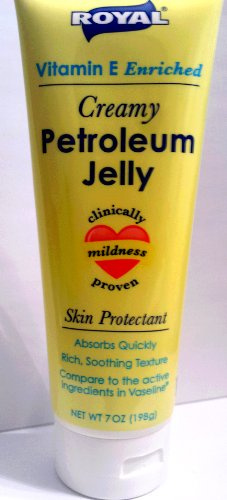 Vitamin E Enriched Creamy Petroleum Jelly by Royal - 7 Oz. - Rich, Soothing Texture