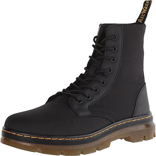 Dr. Martens Homme Combs Bottes de Combat, Noir, 43 EU