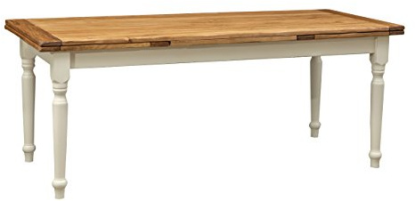 Biscottini Tavolo allungabile sala da pranzo 200x80x90 cm - Tavolo allungabile da esterno e interno Made in Italy - Tavolo da pranzo allungabile in massello di Tiglio