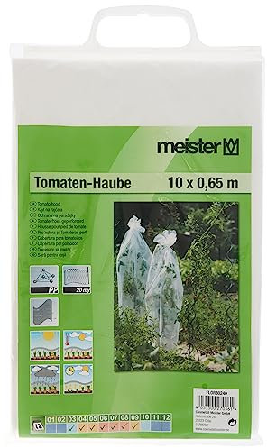 Meister Tomatenfolien-Haube 10 x 0,65 m - 20 my - PE - Mit Lüftungslöchern - Zur Anzucht von Tomatenpflanzen - Unterstützt den Reifeprozess / Reifehaube / Tomaten-Schutzhaube / FLOR80240