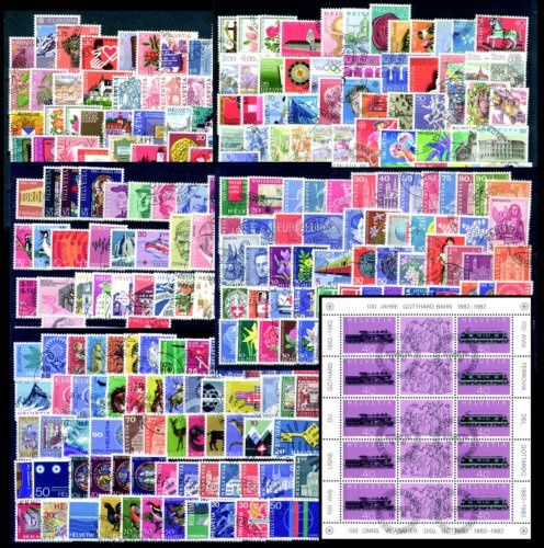 Goldhahn Schweiz Superkollektion gestempelt - Briefmarken für Sammler