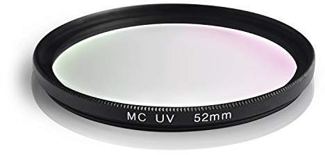 Ares Foto® MC UV Filter, Schutzfilter mit Mehrschichtvergütung für Canon Sony Nikon Leica Fujifilm Panasonic Pentax Sigma Tamron Pentax (52mm)