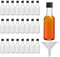 BELLE VOUS 24er Pack Shot Flaschen zum Befüllen aus Kunststoff - 24x kleine Flaschen zum Befüllen 50ml - Mini Likörflaschen klein - leere mini Flaschen zum Befüllen