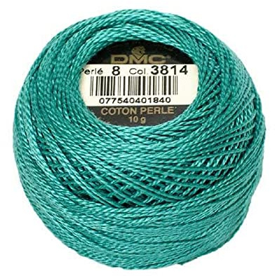 DMC 116 8-3814 Pearl Cotton Thread Balls, Aquamarine, Size 8
