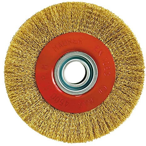 MAURER - Cepillo Acero Latonado Circular Ø 200x42 mm.