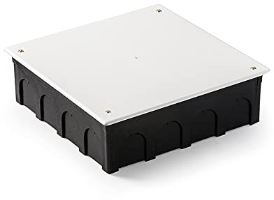 FAMATEL – Wasserdichte Abzweigdose I Deckel mit Schrauben I Ohne Kegel I 200x200x60 I Grau