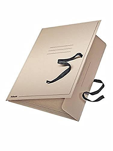 Esselte 6585 Zeichnungsmappe mit Bändern, A2, Karton, grau