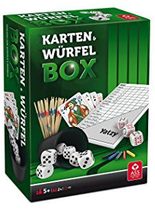 Ass Altenburger 22574102 - Spielesammlung Würfel und Kartenbox