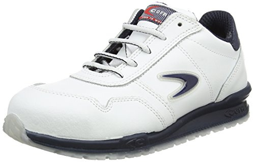 Cofra, 40-78500004-42, Scarpe di Sicurezza da corsa scarpe da ginnastica Nuvolari S3 SRC, in pelle bianca, taglia 42