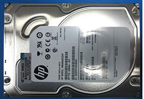 'Hewlett Packard Enterprise 659571 – 001 500 GB SATA DISCO RIGIDO – Dischi Rigidi (3.5, 500 GB, 7200 RPM, SATA, Disco rigido)