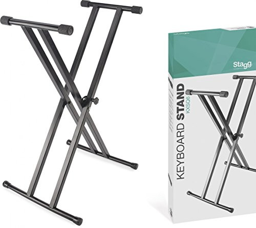 Stagg Doppel X Keyboardständer aus Metall