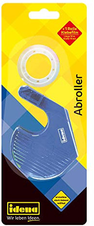 Idena 631054 - Klebefilmabroller, gefüllt mit 1 Rolle, 19 mm x 10 m