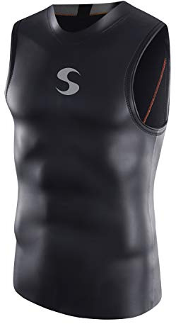 Synergy Men's EpicSpeed Neoprene Sleeveless Top (Black, Medium)