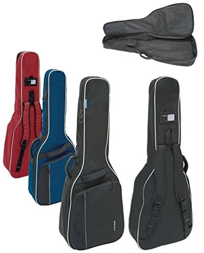 GEWA Gitarren Gig Bag Economy 12cm Polsterung für Konzertgitarre, E-Gitarre, Akustikgitarre, Westerngitarre, E-Bass, Akustikbass