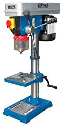 Trapano A Colonna Da Banco Carcassa Motore Alluminio, Salita E Discesa Del Piano Di Lavoro Tramite Cremagliera, Dispositivo Di Arresto Integrato. Piano Di Lavoro 200X195 Mm. A 12 Velocità (220-2450 Rpm), Attacco Mandrino Mt2, Ø Colonna 60Mm, Corsa Mandrin