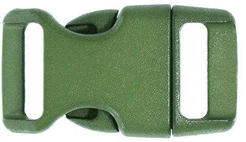 PARACORD PLANET 3/8 Contoured Side Release Buckles In Including Neon, Clear (Transparent), and Glow In Dark - Choose from 5, 10, 20 Pack Sizes (Over 30 Colors to Choose from)