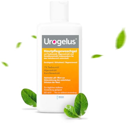 Devicare Urogelus - Gel Hygiène Intime Femme et Homme - 125 ml - Savon Apaisant, Rafraîchissant, Antiseptique et Réparateur à Usage Quotidien - Aide à Équilibrer le pH Génital