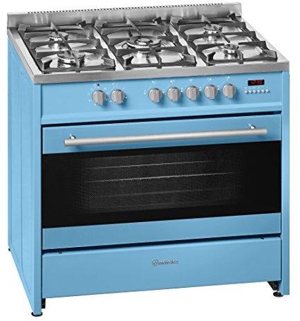 Meireles E 911 PB autónomo Gas Hob a bleu - Cocina (independiente, azul, botones, giratorio, frente, acero inoxidable, electrónico)