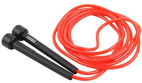 trenas - Speed Rope 3 Meter, Schnell drehendes Jump Rope mit Kunststoffgriffen, Profi Speed Seil für Fitness, Cross Training, Boxen & Cardio, verstellbares Springseil für Kinder & Erwachsene