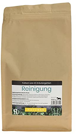 Natusat Kräutermischung Reinigung 1000 g | Kräuter Pferde | Ergänzungsfutter Pferde | Kräuter schonend getrocknet