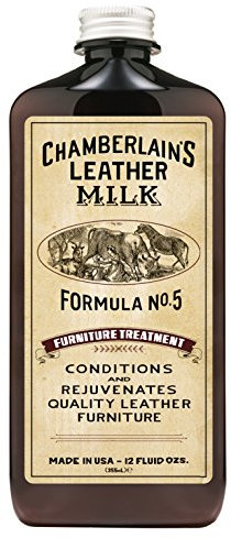 Leather Milk Leather Furniture Conditioner and Cleaner - Furniture Treatment No. 5 - for All Natural, Non-Toxic Leather Care. Made in The USA. 2 Sizes. Includes Premium Applicator Pad!