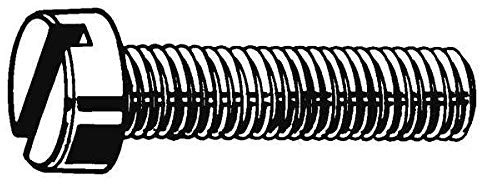 M4-0.7 x 16 mm. Cheese Head Slotted Machine Screw, 50 pk.