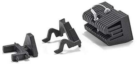 Siku 3095, Adapter Set mit Frontgewicht, 1:32, Metall, Schwarz, Passend für Front-und Heckkupplung Traktoren