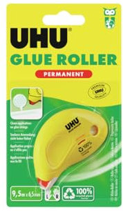 UHU Colla Roller Permanente Usa&Getta Dry&Clean 8,5mt