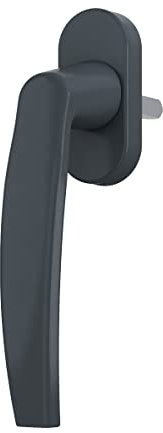 MS Beschläge ® Alu Fenstergriff Fenster Aluminium Griff in Anthrazit - RAL 7016 Rasterolive 35mm Stift