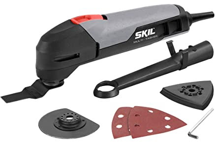 Skil Multifunktionswerkzeug 1470 AA (200W, variable Drehzahl, OIS, 3m Kabel, nur 1,1kg, +Zubehör)