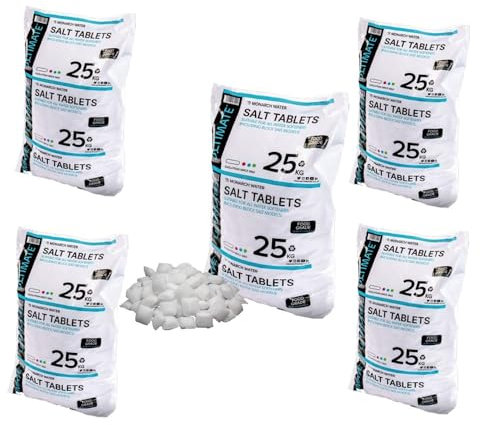 Monarch Ultimate Water Softener Salt Tablets 5 x 25kg Bags - Food Grade Salt