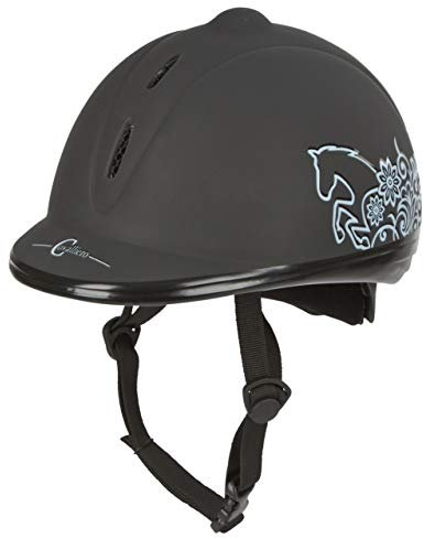 Covalliero Unisex hjelm ridehjelm skønhed Vg1 Helm, Schwarz, 52 - 55 cm EU