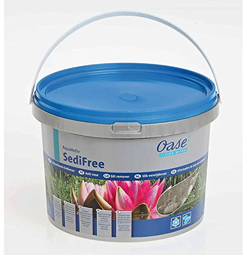 OASE 50561 AquaActiv SediFree, 5 l - Teichschlammentferner, gezielte Vorbeugung von Verschlammung, Dauertrübung und Algenpolstern, beschleunigt Schlammabbau