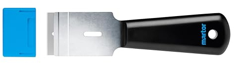 MARTOR Raschietto, SCRAPEX ARGENTAX, Raschietto per etichette, Stretto, Per mancini e destrorsi, Raschietto per vetro, Adesivo, Plastica, Lama intercambiabile, Ergonomico
