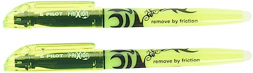 Pilot Pen 4136005B2 - Frixion Textmarker 2er Packung, radierbar, 2 x gelb