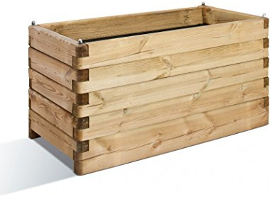 Jardipolys Bac à Fleurs en Bois Olea 208 L - 150 x 50 x H50 cm en Bois - 150 x 50 x 50 cm - Cerland