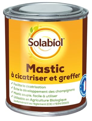 Solabiol Mastic à Cicatriser & Greffer - Cicatrise Plaies de Taille - 150g | Protection Arbres - SOCICA150