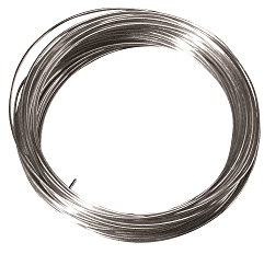 Rayher 2402000 silvertråd med kopparkärna, 0,60 mm ø, SB-förpackning 10 m