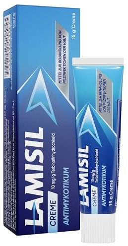 Lamisil Creme – Schonende Behandlung von Fußpilz & Hautpilz - Schnelle Linderung von Symptomen - 1% Terbinafinhydrochlorid - Antipilz-Creme 15g