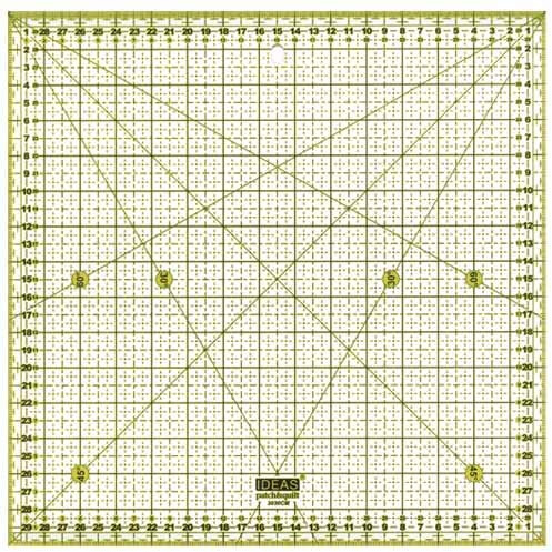 Regla para Patchwork cuadrada de 30x30
