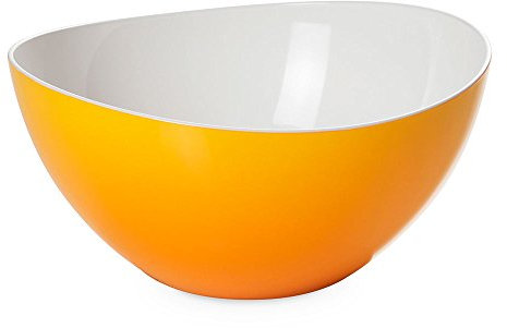 omada Design Ensaladera/tazón en plástico irrompible de dos tonos, Made In Italy, diámetro 26 cm, capacidad de 3.5 litros, apto para lavavajillas, Trendy Line