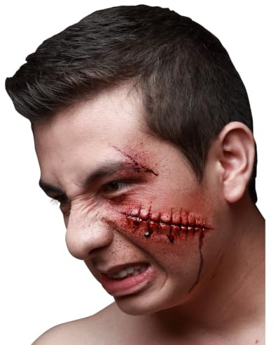 Horror-Shop Aufgeplatzte Wunde Halloween Latexwunde