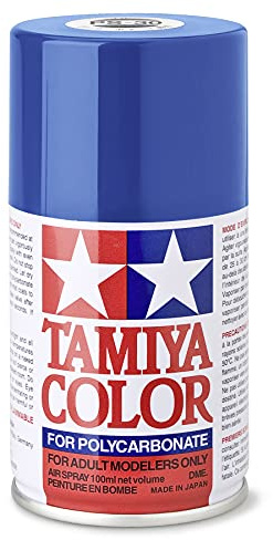 Tamiya 86030 PS-30 Brilliant Blau Polycarbonat 100ml - Sprühfarbe für Plastikmodellbau, Modellbau und Bastelzubehör, Sprühfarben für den Modellbau, 100 ml (1er Pack)