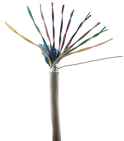 100 m telefonkabel 10 x 2 x 0,6 mm² JYSTY – 20 Aders – ISDN fjärrårapporteringskabel laddkabel