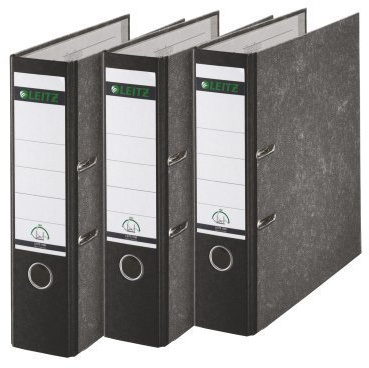 Leitz 310305095 Qualitäts-Ordner 180A mit Schlitzen A4 Breit, 20 Stück