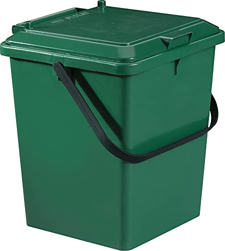 GARANTIA Bio-Eimer 8 Liter grün - Biomülleimer Küche, Komposteimer Küche, Bio Mülleimer, Komposter, Abfall & Recycling, Küchenabfalleimer, Biomüll, Biomülleimer Küche Klein, Kompost, Bioeimer