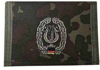 Nylongeldbörse, flecktarn, Musikkorps, Klettv., Ausweisf.